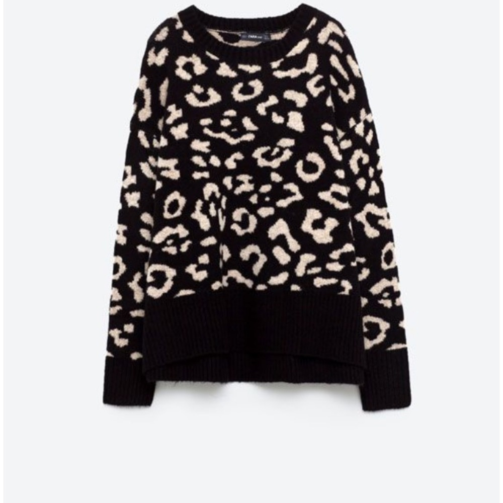 Zara Leopard Print Sweater
